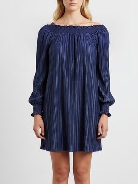 Banana Republic Blue Long Sleeve Dress